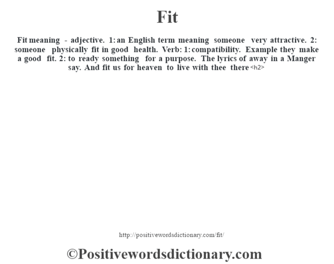 fit definition in travel